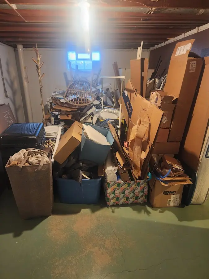 Roll-off dumpster container at job site for 4 Yard Dumpster Rental in Yountville